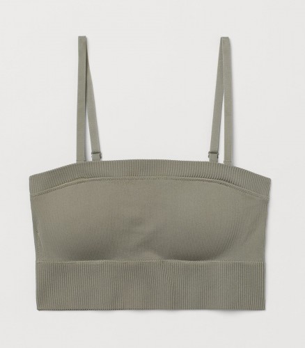 Seamless sports bandeau top